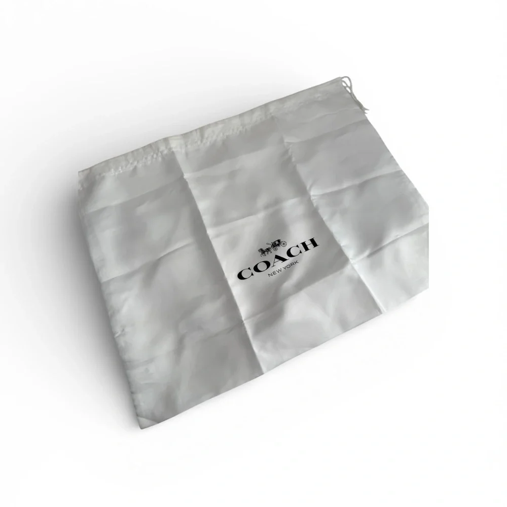 Coach Cream/Chalk Leather Tote Bag with Coach Dust Bag - Picture 14 of 16